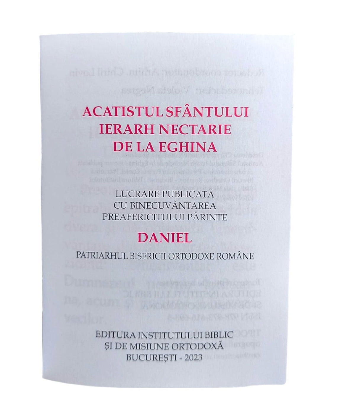 ACATISTUL SF. IERARH NECTARIE DE LA EGHINA