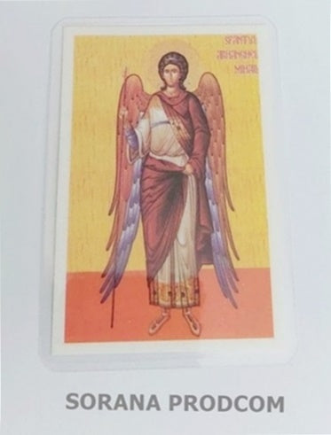 ICONITA PLASTIFIATA SFANTUL MIHAIL