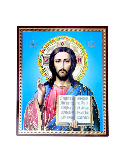 LITOGRAFIE PE MDF 10/12 - MANTUITORUL PANTOCRATOR (model 3)