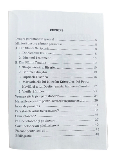 PARASTASELE SI FOLOSUL LOR