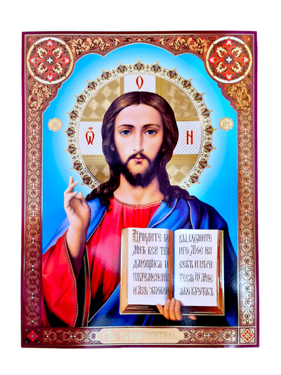 LITOGRAFIE PE MDF  30/40 - MANTUITORUL PANTOCRATOR (model 1)