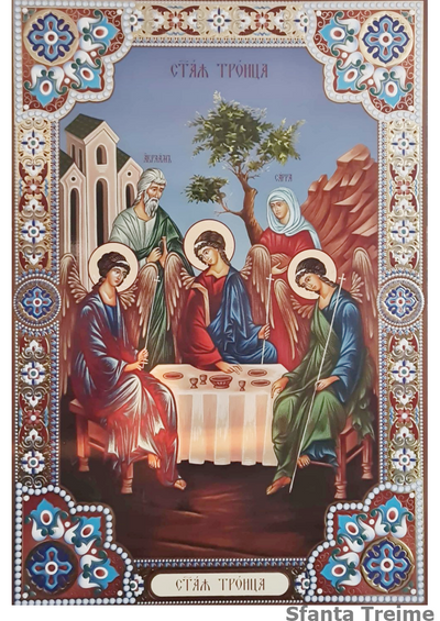 LITOGRAFIE PE MDF  48.4/69.4 - SFANTA TREIME VECHIUL TESTAMENT