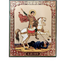 LITOGRAFIE PE MDF 10/12- SF. MARE MUCENIC GHEORGGHE (model 1)