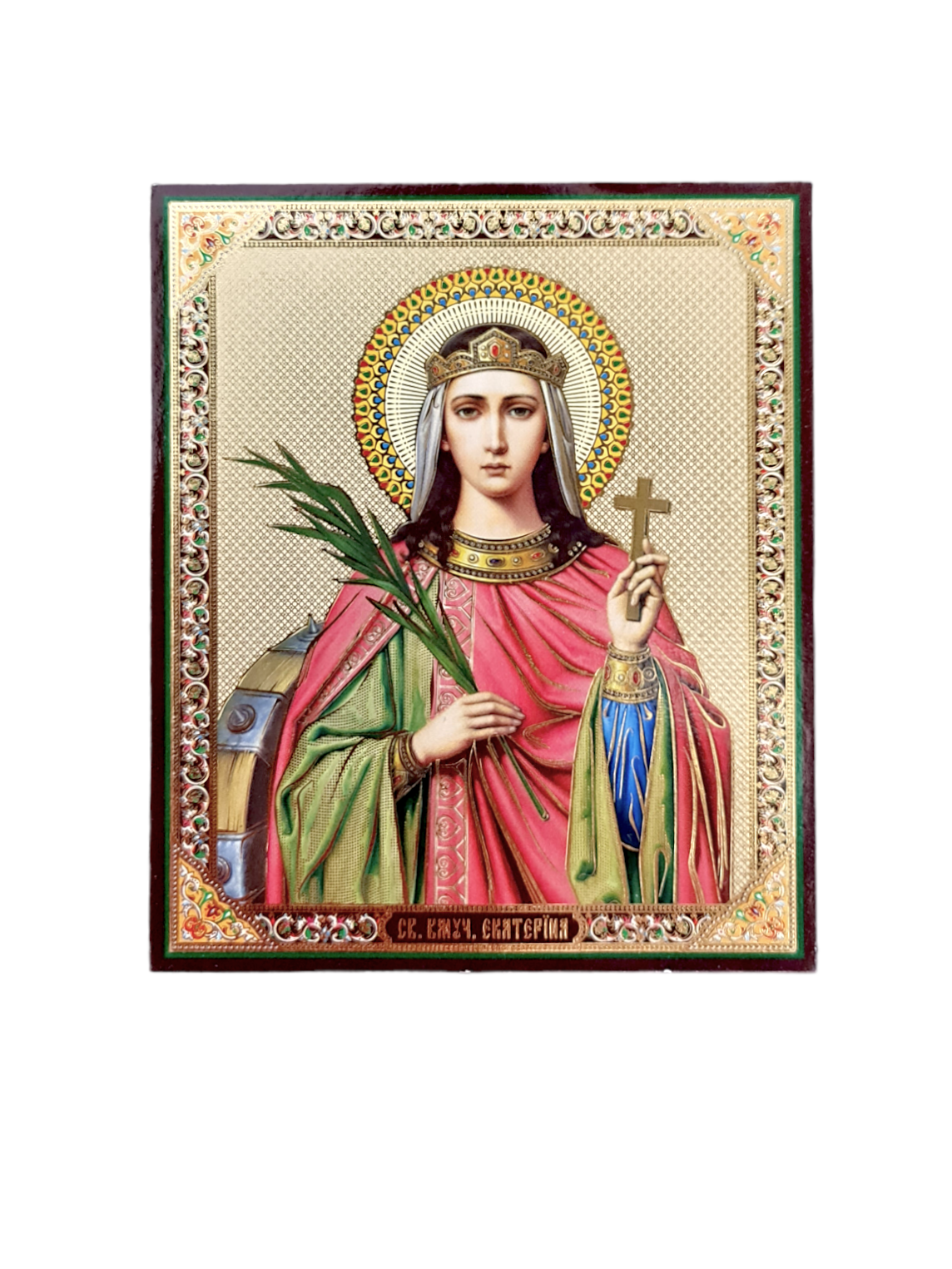 LITOGRAFIE PE MDF 15/18- SFANTA MUCENITA ECATERINA