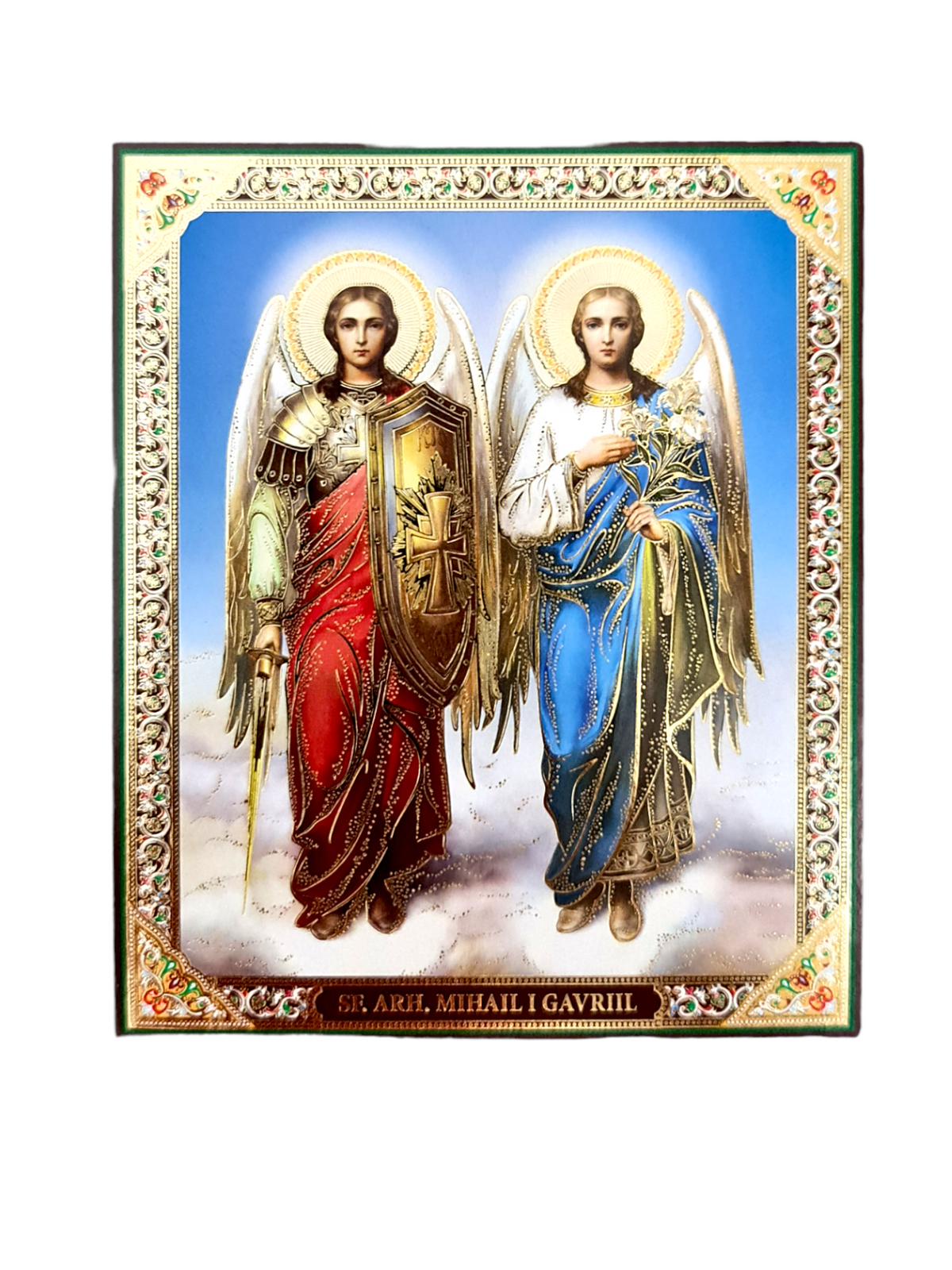 LITOGRAFIE 15/18  - SFINTII ARHANGHELI MIHAIL SI GAVRIL