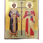 LITOGRAFIE PE MDF 15/18- SFINTII IMPARATI CONSTANTIN SI ELENA