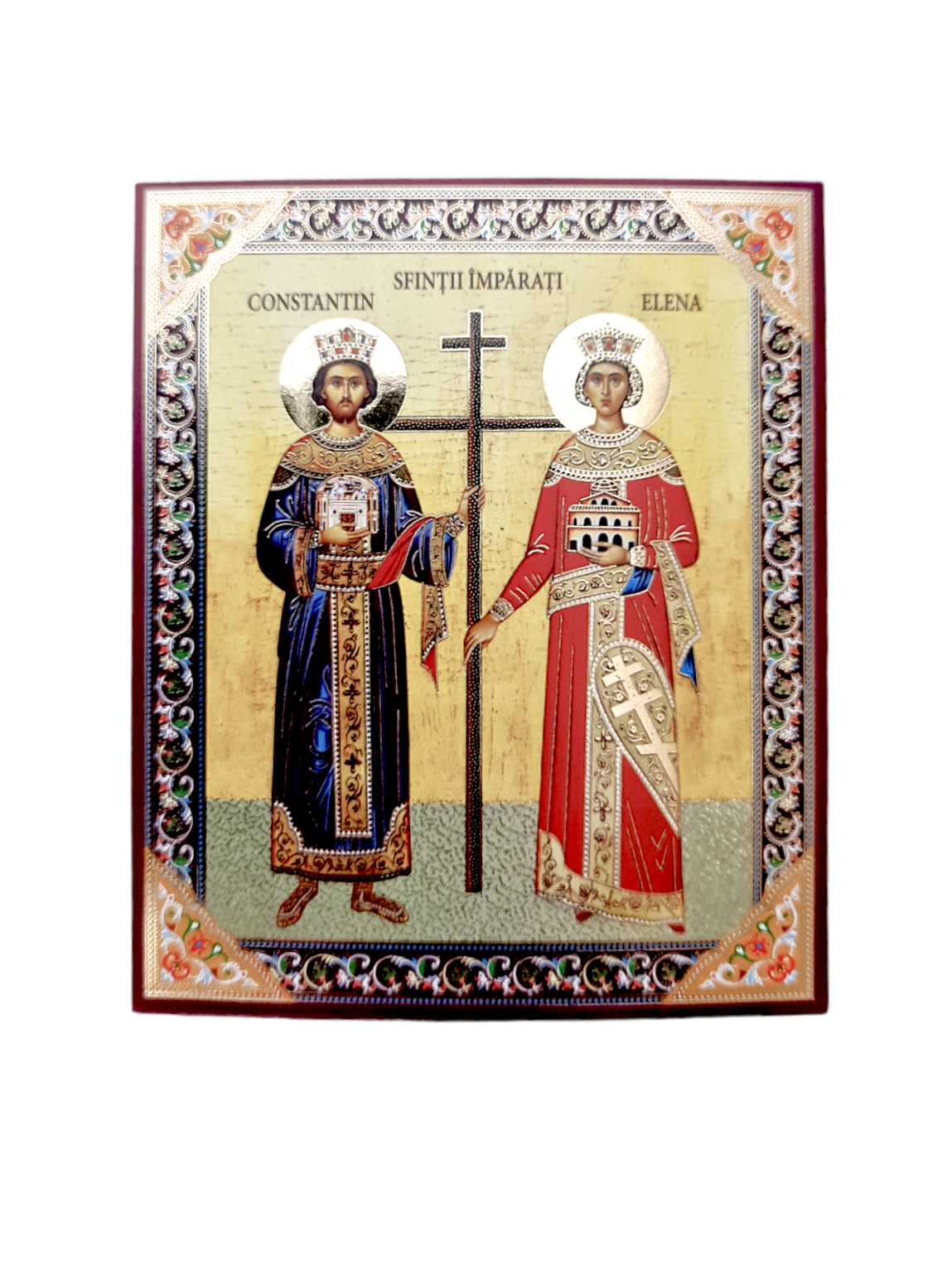 LITOGRAFIE 10/12- SFINTII IMPARATI CONSTANTIN SI ELENA (model 3)