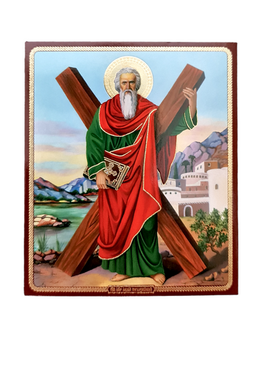 LITOGRAFIE PE MDF 10/12- SF. APOSTOL ANDREI (model 1)