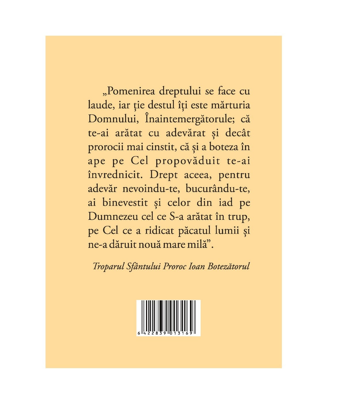 ACATISTUL SF. PROROC IOAN BOTEZATORUL