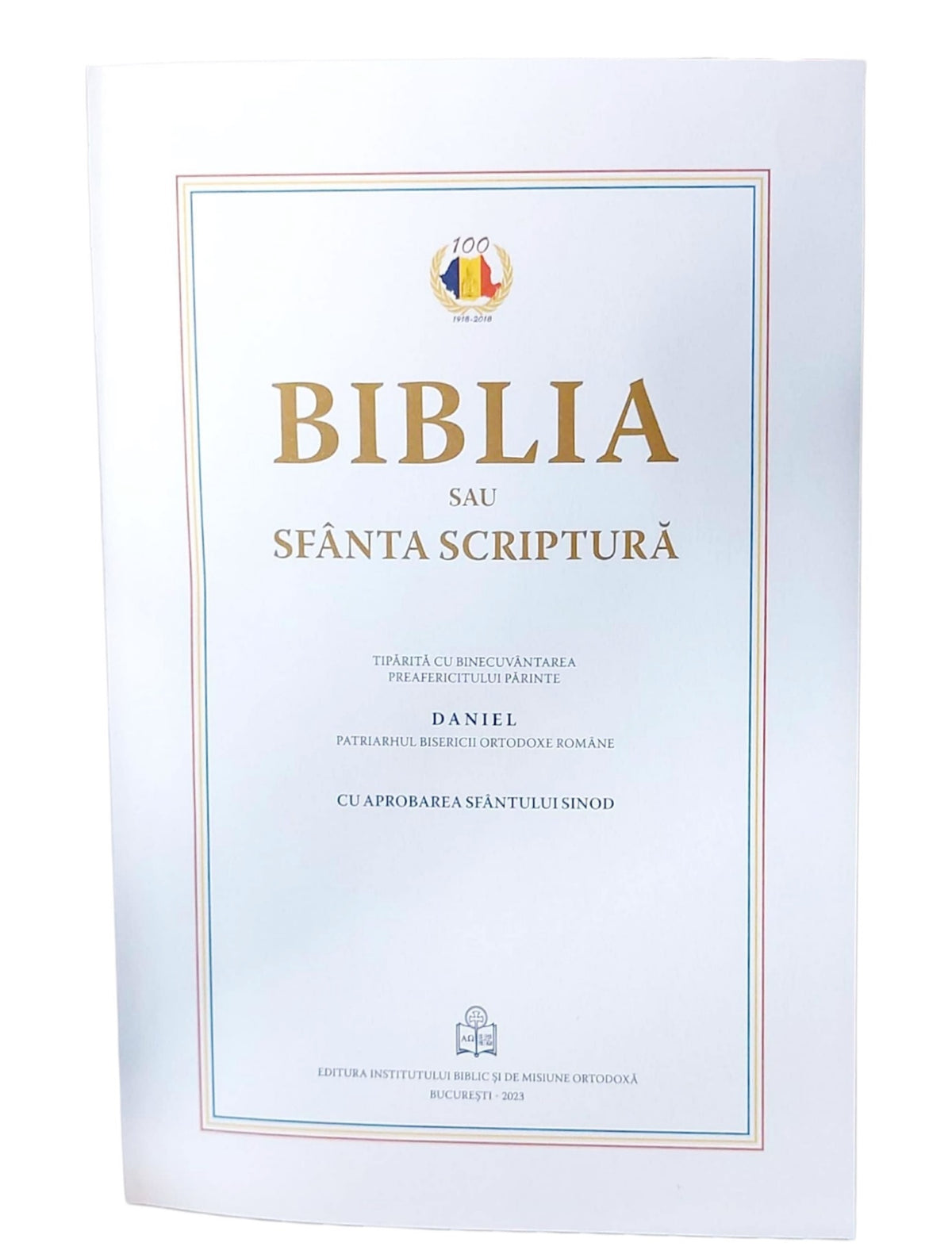 BIBLIA - EDITIE OMAGIALA 100 DE ANI DE LA MAREA UNIRE - GRENA SIMPLA