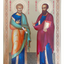 LITOGRAFIE PE MDF 20/30 -SF. APOSTOLI PETRU SI PAVEL