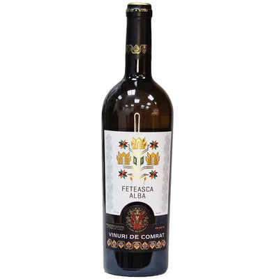 Vin alb sec Feteasca Albă COMRAT, 0.75L (SGR)