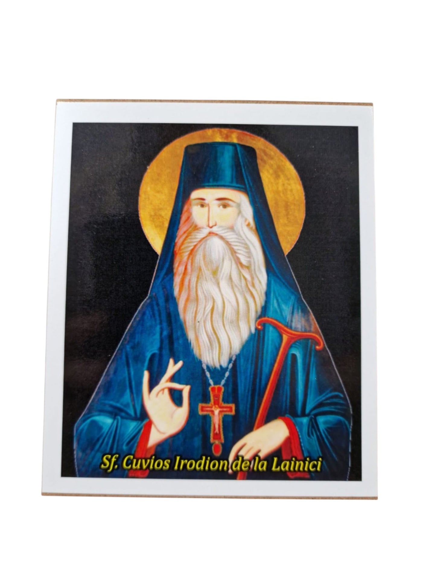 LITOGRAFIE PE MDF 10/12- Sf. Cuvios Irodion de la Lainici (model 2)