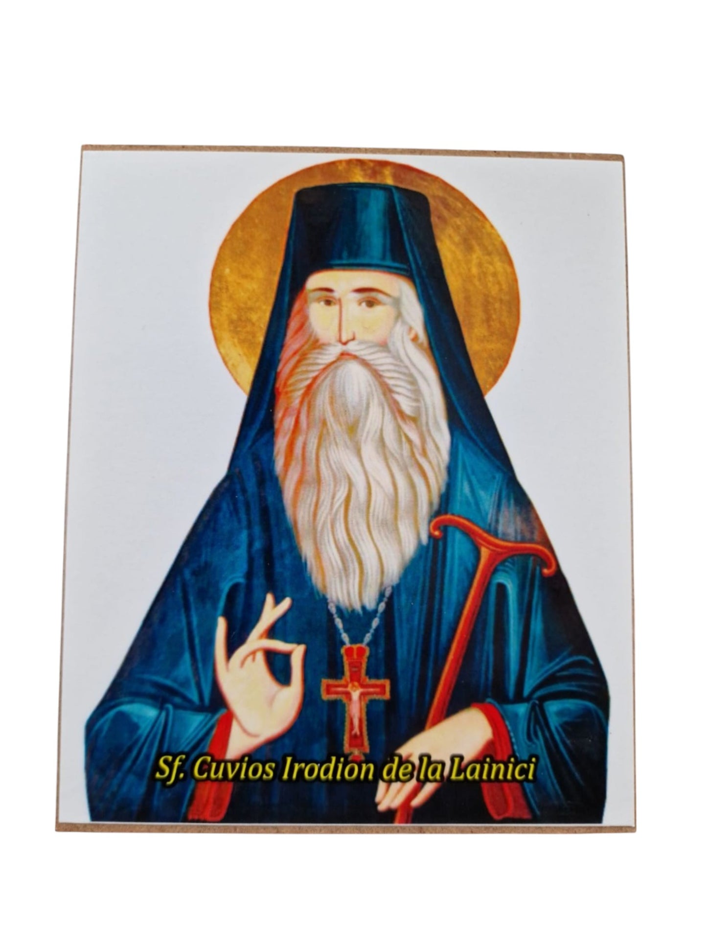 LITOGRAFIE PE MDF 10/12- Sf. Cuvios Irodion de la Lainici (model 1)