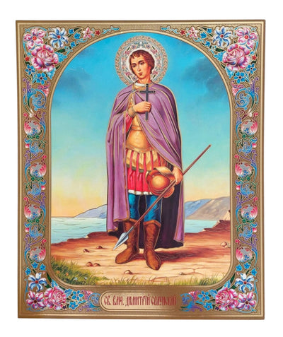 LITOGRAFIE PE MDF 20/24- SFANTUL DIMITRIE