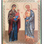 LITOGRAFIE PE MDF 15/18- SF. SI DREPTII PARINTI IOACHIM SI ANA