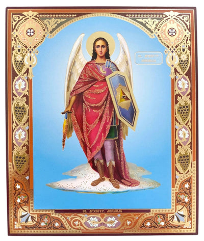 LITOGRAFIE PE MDF 15/18- SF. ARHANGHEL MIHAIL