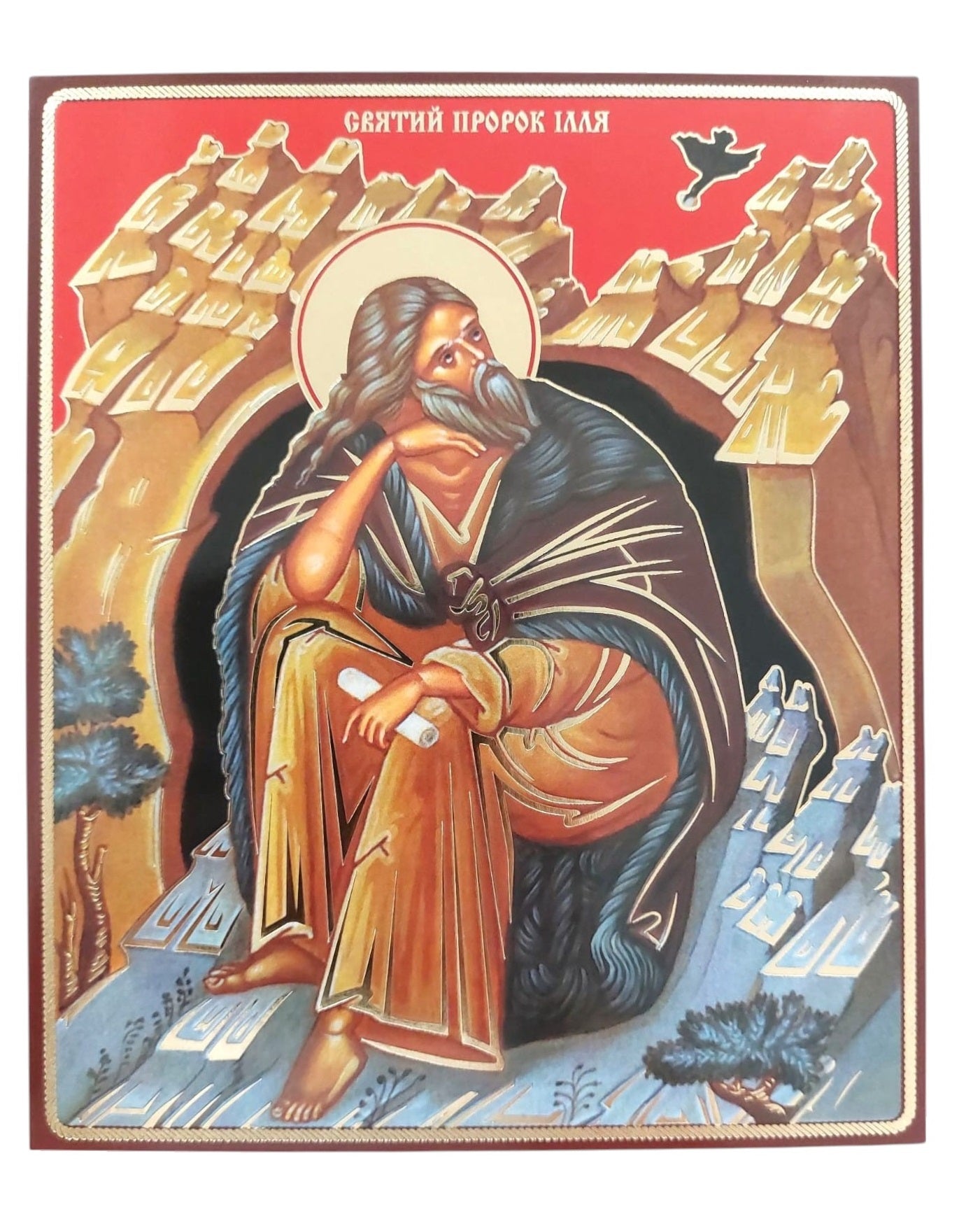 LITOGRAFIE PE MDF 15/18- SFANTUL ILIE