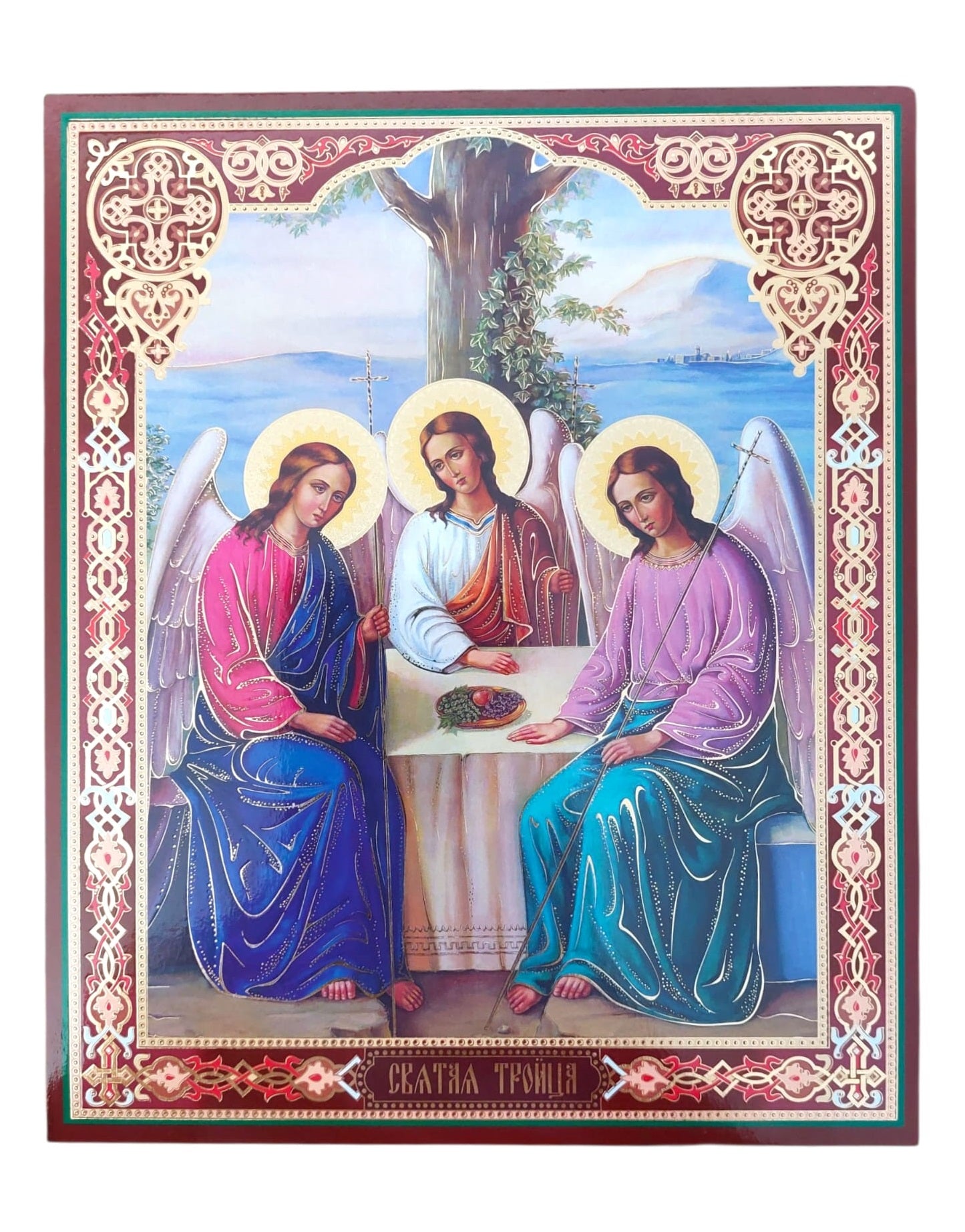 LITOGRAFIE PE MDF 20/24 -SFANTA TREIME- VECHIUL TESTAMENT