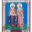 LITOGRAFIE PE MDF  20/24 - SFINTII IMPARATI CONSTANTIN SI ELENA