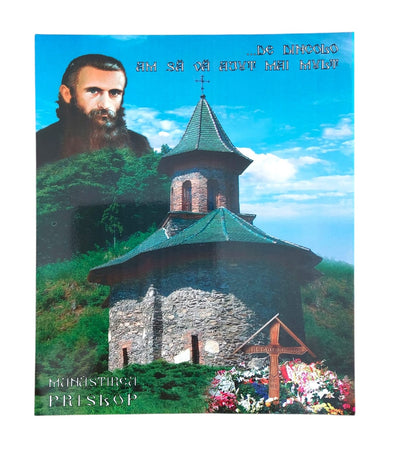 LITOGRAFIE 20/24 - PARINTELE ARSENIE BOCA -MANASTIREA PRISLOP