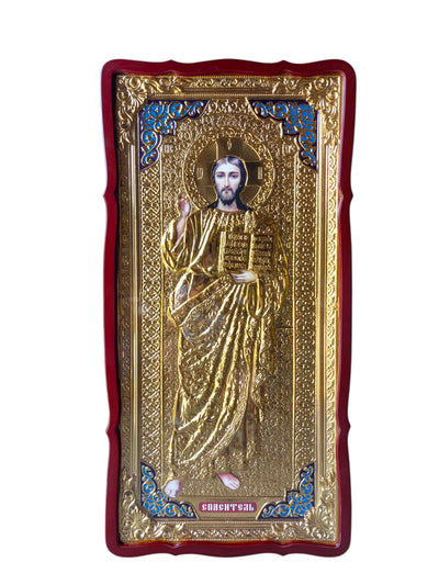 ICOANA MDF 62/123 GOLD- MANTUITORUL PANTOCRATOR