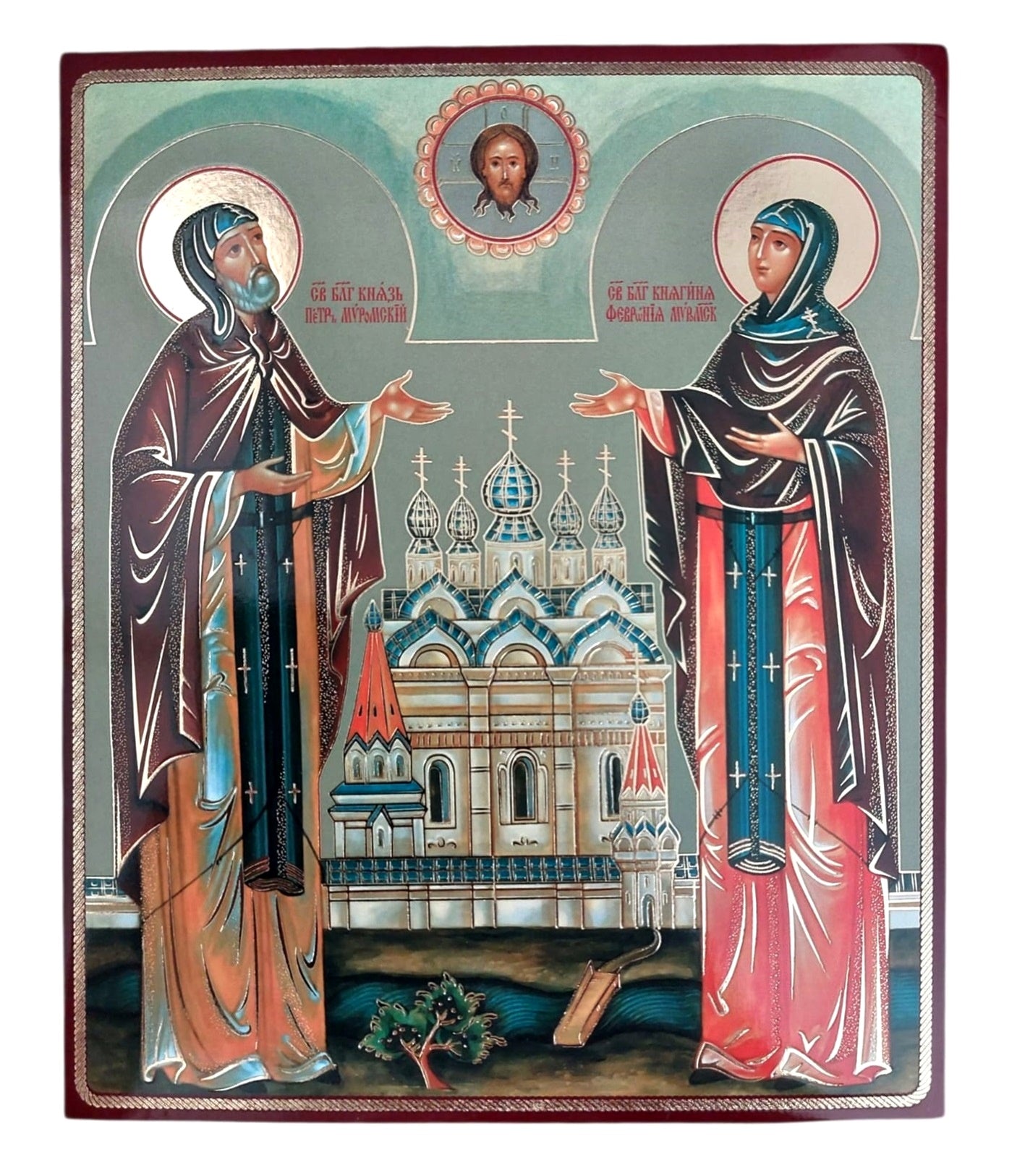 LITOGRAFIE PE MDF 15/18- PETRU SI FEVRONIA