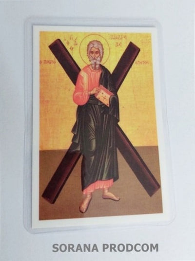 ICONITA PLASTIFIATA SFANTUL APOSTOL ANDREI